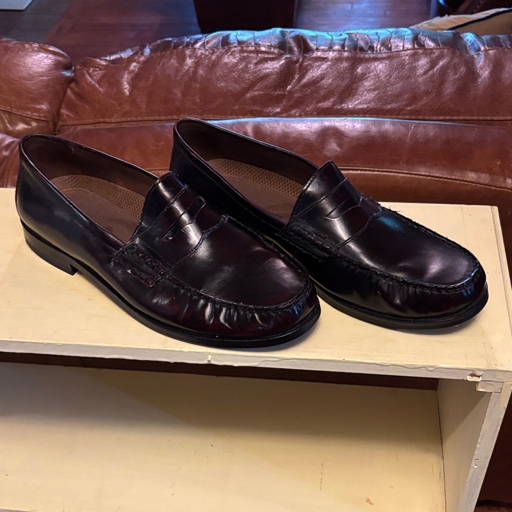 Classic dark Mahogany Leather Loafers